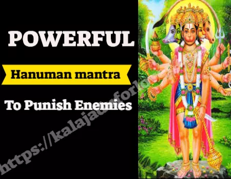 Hanuman mantra to punish enemies